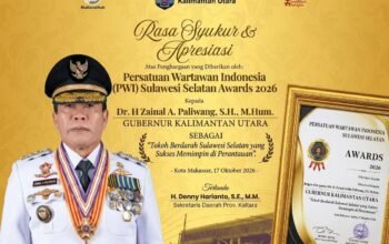 Cocok Mentong, Gubernur Kaltara Raih PWI Award 2026