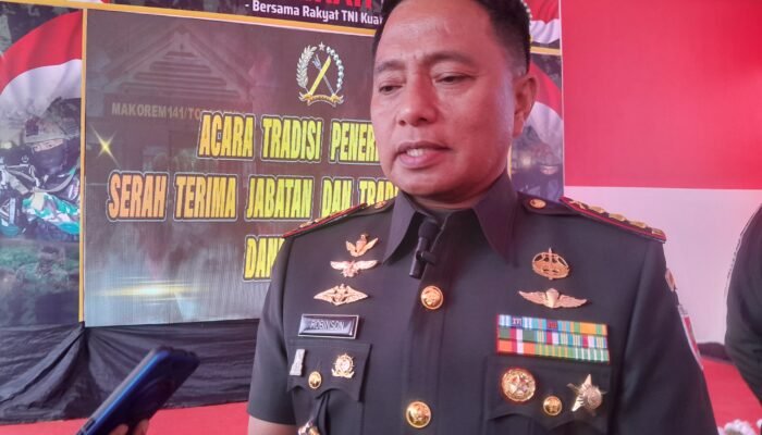 Pimpin Sertijab Dandim Gowa, Ini Pesan Danrem 141/Tp Brigjen TNI Robinson