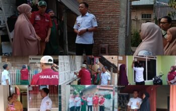 Gaspoll ki Lurah Mangasa Pasang Stiker Bebas Iuran Sampah di Wilayahnya RW 01 dan RW 05