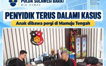 Kasus Anak Dibawa Pergi di Mamuju Tengah Sudah Ditangani, Kabid Humas: Proses Hukum Terus Berjalan