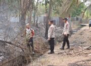 Serdik Rais Muin, S.I.K Bersama Polres Banyuasin Salurkan ki Bantuan Sembako untuk Personel Posko Karhutla