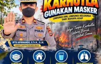 Kabut Asap Selimuti Wajo, Kasat Lantas Ingatkan Pengendara: Keselamatan di Atas Segalanya
