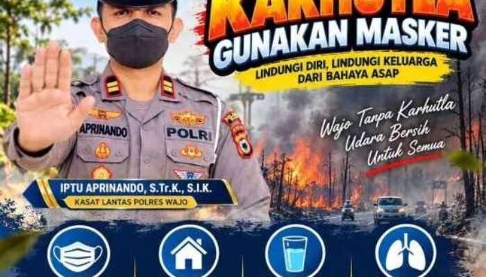Kabut Asap Selimuti Wajo, Kasat Lantas Ingatkan Pengendara: Keselamatan di Atas Segalanya