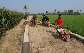Tabe, Pembangunan Talud TMMD ke-130 di Gowa Capai 25 Persen 