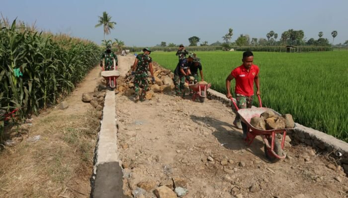 Tabe, Pembangunan Talud TMMD ke-130 di Gowa Capai 25 Persen 