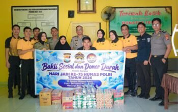 Semarak HUT Humas Polri ke-75, Bid Humas Polda Sulbar Salurkan ki Bantuan ke Rumah Tahfiz Qur’an Manakarra