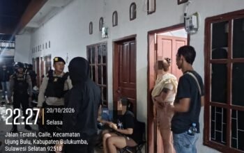 Cocok ki, Sat Narkoba Polres Bulukumba Gelar Operasi KRYD di Sejumlah Rumah Kost di Kota Bulukumba
