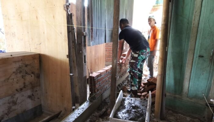 Kodim 1409/Gowa Genjot Renovasi Rumah Syahrir dan Ismail, Progres Fisik Tembus 19 Persen