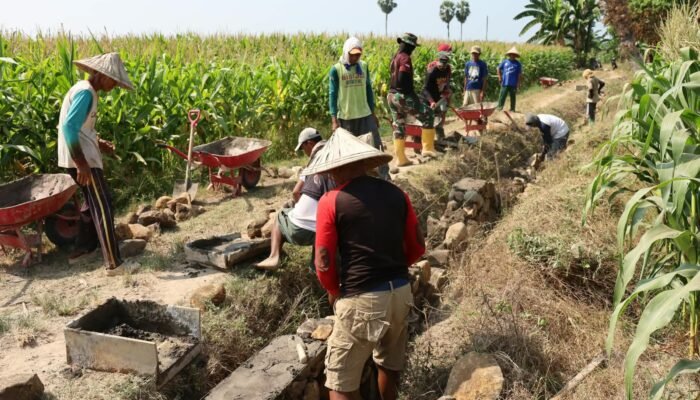 Talud TMMD di Gowa Capai 29 Persen, Perkuat Perlindungan Jalan Desa