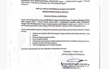 Itasi, Surat Rekomendasi Disdik Bone untuk Program BERAMAL School Transformation Jadi Sorotan, Sifat Sukarela Perlu Dipertegas