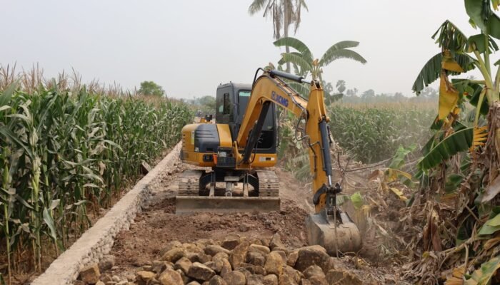 Talud TMMD di Gowa Diperkuat, Akses Distribusi Hasil Tani Jadi Perhatian