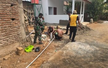 Satgas TMMD: Progres Tandon dan Sumur Bor 60 Persen