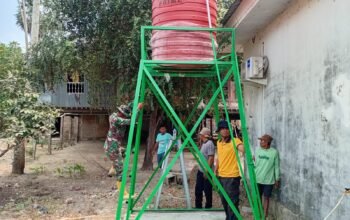 Tandon Air Sumur Bor TMMD ke-130 capai 80 persen di Kalebarembeng 