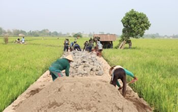 TMMD ke-130 Gowa, Pembangunan Talud di Kalebarembeng Capai 60 Persen