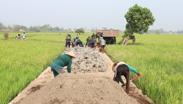TMMD ke-130 Gowa, Pembangunan Talud di Kalebarembeng Capai 60 Persen