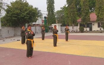 Babinsa Kodim 1406/Wajo Tetap Intensif Latih Pencak Silat Militer, Siapkan Pesilat Hadapi Uji Kenaikan Sabuk