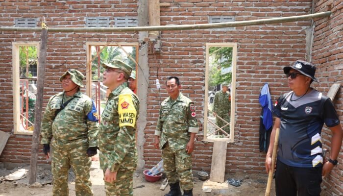 Tim Wasev Mabes TNI Tinjau Pelaksanaan TMMD ke-130 di Gowa