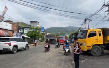 Antisipasi Macet dan Kecelakaan, Satgas Preventif Operasi Patuh Marano 2026 Atur ki Lalu Lintas di Lokasi Pekerjaan Jalan