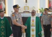 Merawat Persaudaraan di Hari Minggu, Kapolda Sulbar Sapa Jemaat Santa Maria: Mohon ki Doa agar Kami Amanah Melayani
