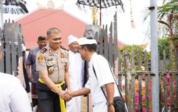 Merawat Toleransi di Tanah Malaqbi, Kapolda Sulbar Gelar ki Minggu Kasih di Pura Agung Sthana Dewata