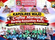 Kapolres Wajo Coffee Morning Bareng Komunitas Kurir, Bahas Penipuan hingga Premanisme