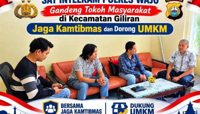 Sat Intelkam Polres Wajo Gandeng Tokoh Masyarakat Jaga Kamtibmas dan Dorong UMKM