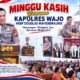 Kapolres Wajo Gelar Minggu Kasih di Gereja Toraja Sengkang, Sampaikan Pesan Kamtibmas