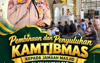 Sat Binmas Polres Wajo Berikan Penyuluhan Kamtibmas, Ajak Jamaah Waspada Kebakaran dan Jauhi Narkoba