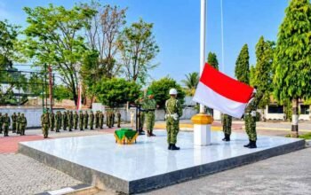 Dandim 1406/Wajo Pimpin Upacara Bendera, Teguhkan Disiplin dan Profesionalisme Prajurit