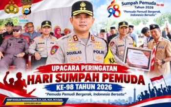 Kapolres Wajo Hadiri Upacara Hari Sumpah Pemuda ke-98, Perkuat Semangat Persatuan Generasi Muda
