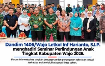 Dandim Wajo Hadiri Seminar Perlindungan Anak, Sinergi Cegah Kekerasan Seksual Diperkuat